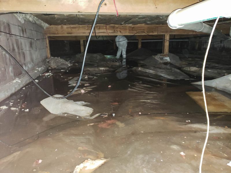 Dry Basement After Waterproofing